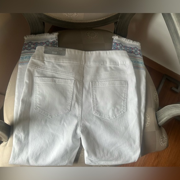New Chico’s white pull on ankle jegging legging,  US size 2 R , Chico’s size 00R - Picture 5 of 10